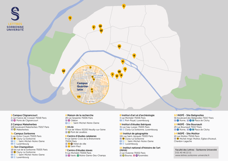 Where are La Sorbonne schools located?